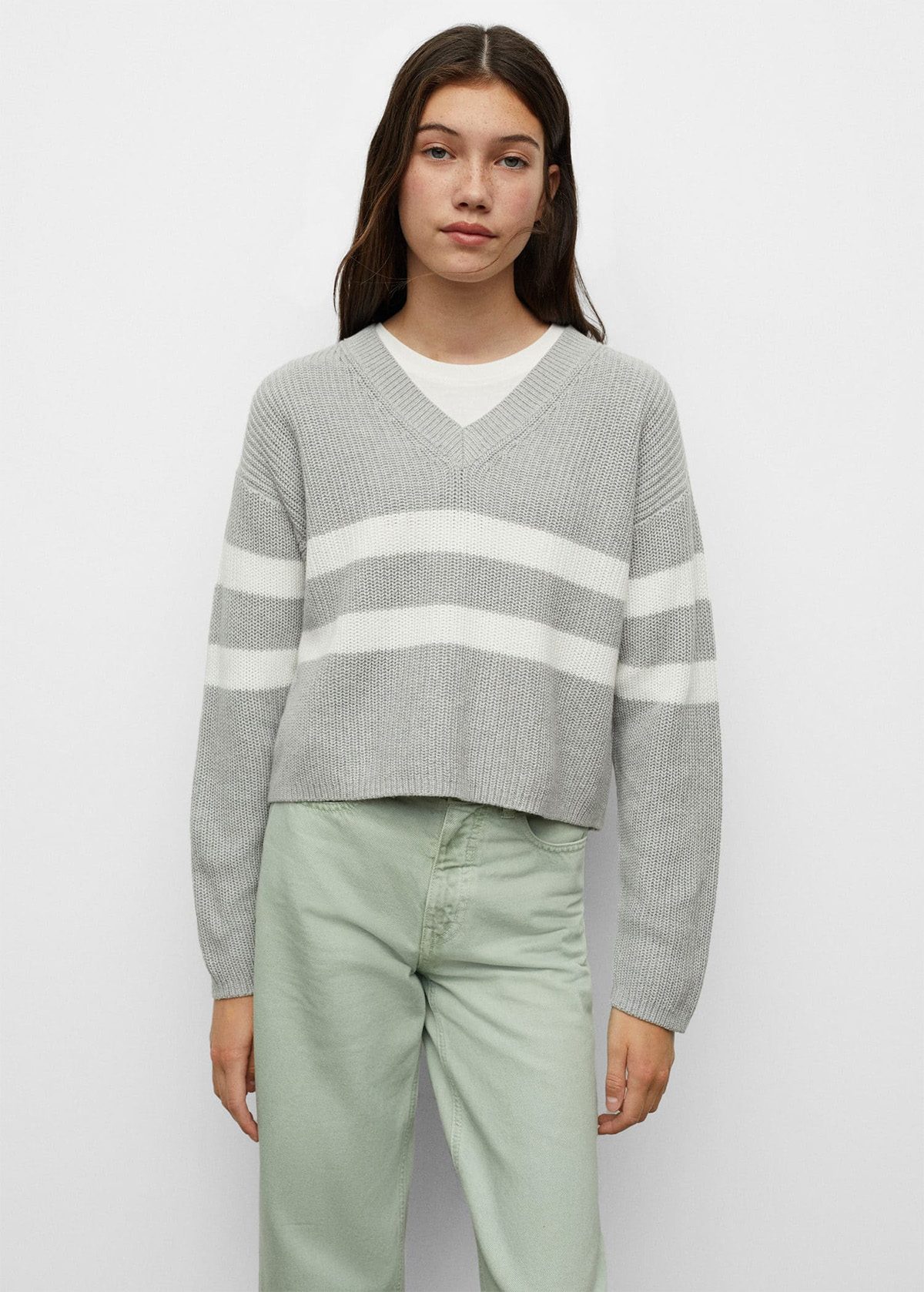 Knit cotton sweater